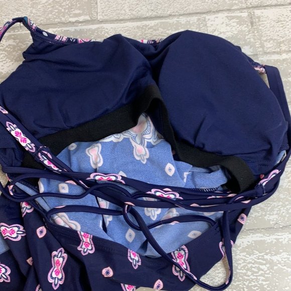 Island Escape Jetset Push-Up Tankini Top, Paisley - Picture 5 of 7